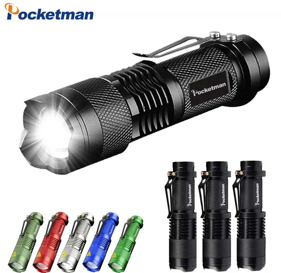 פנס טקטי קומפקטי Q5 LED