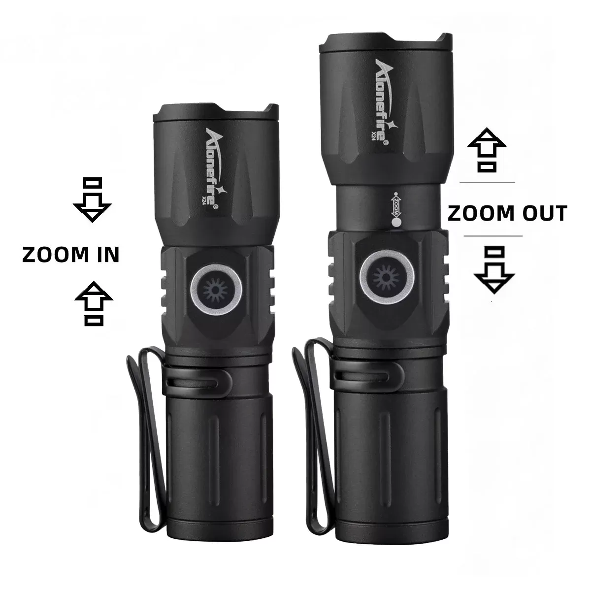 פנס מיני נטען USB עם אור לבן חזק - תמונה 3