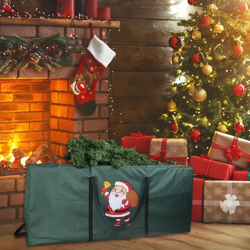 Foldable christmas tree bag 210 cm 180cm Waterproof christmas tree storage cover Large Capacity Storage Camping Home Storage - תמונה 3