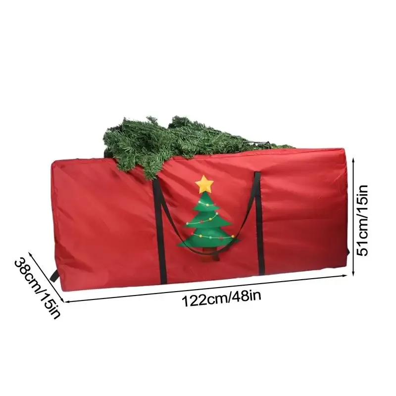 Foldable christmas tree bag 210 cm 180cm Waterproof christmas tree storage cover Large Capacity Storage Camping Home Storage - תמונה 6