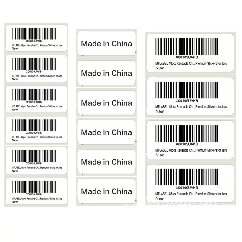 Product Labels for Amazon 30x50mm Direct Thermal Removable Blank Labels Rectangle Self-Adhesive Writable Barcode Supermarket - תמונה 3
