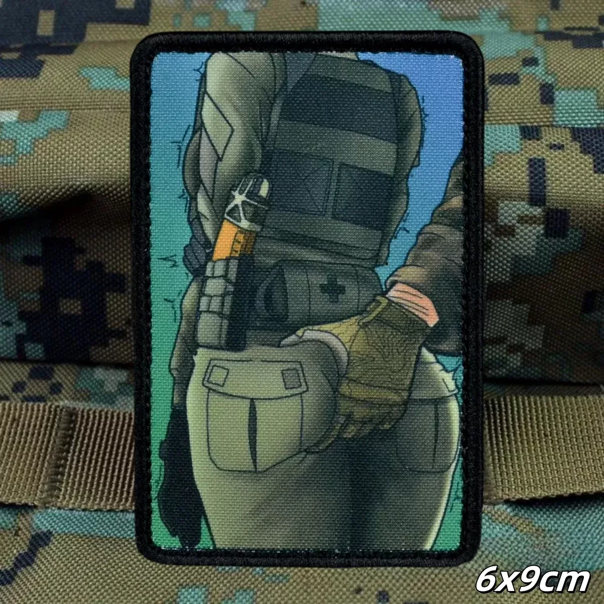 Sexy Beauty Morale Tactical Badge "Uprising" Hook&Loop Printed Armband Military "Attackers" Army Drones Armband Backpack Sticker - תמונה 4