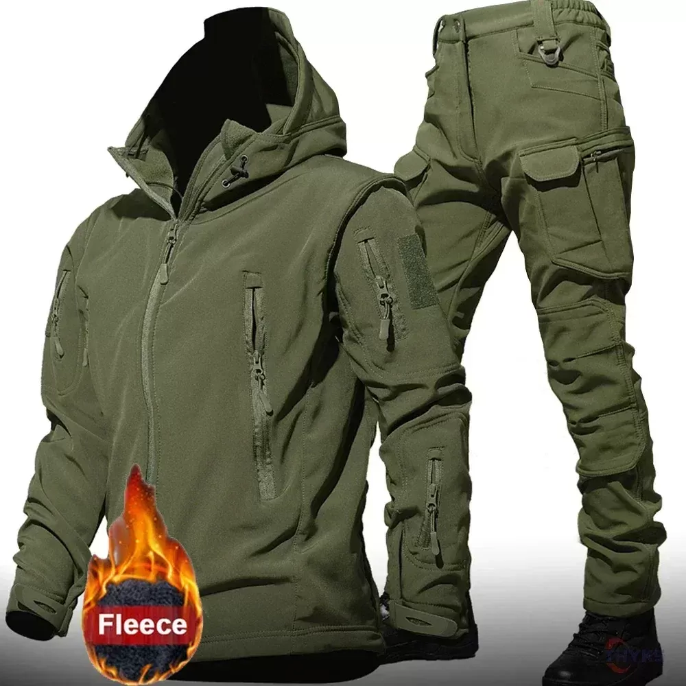 סט בגדי חורף 6XL עם מעיל טקטי - תמונה 3