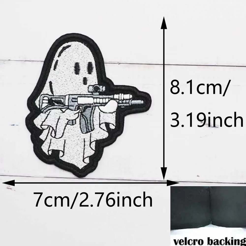 Tactic embroidered  patch tactical badge patch that can be pasted on the back, suitable for hats/clothes - תמונה 4
