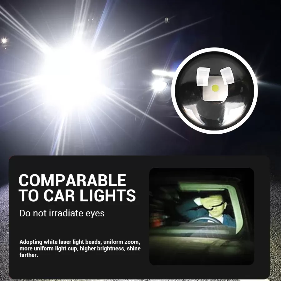 פנס LED נייד עם טעינה USB - מושלם לקמפינג - תמונה 5