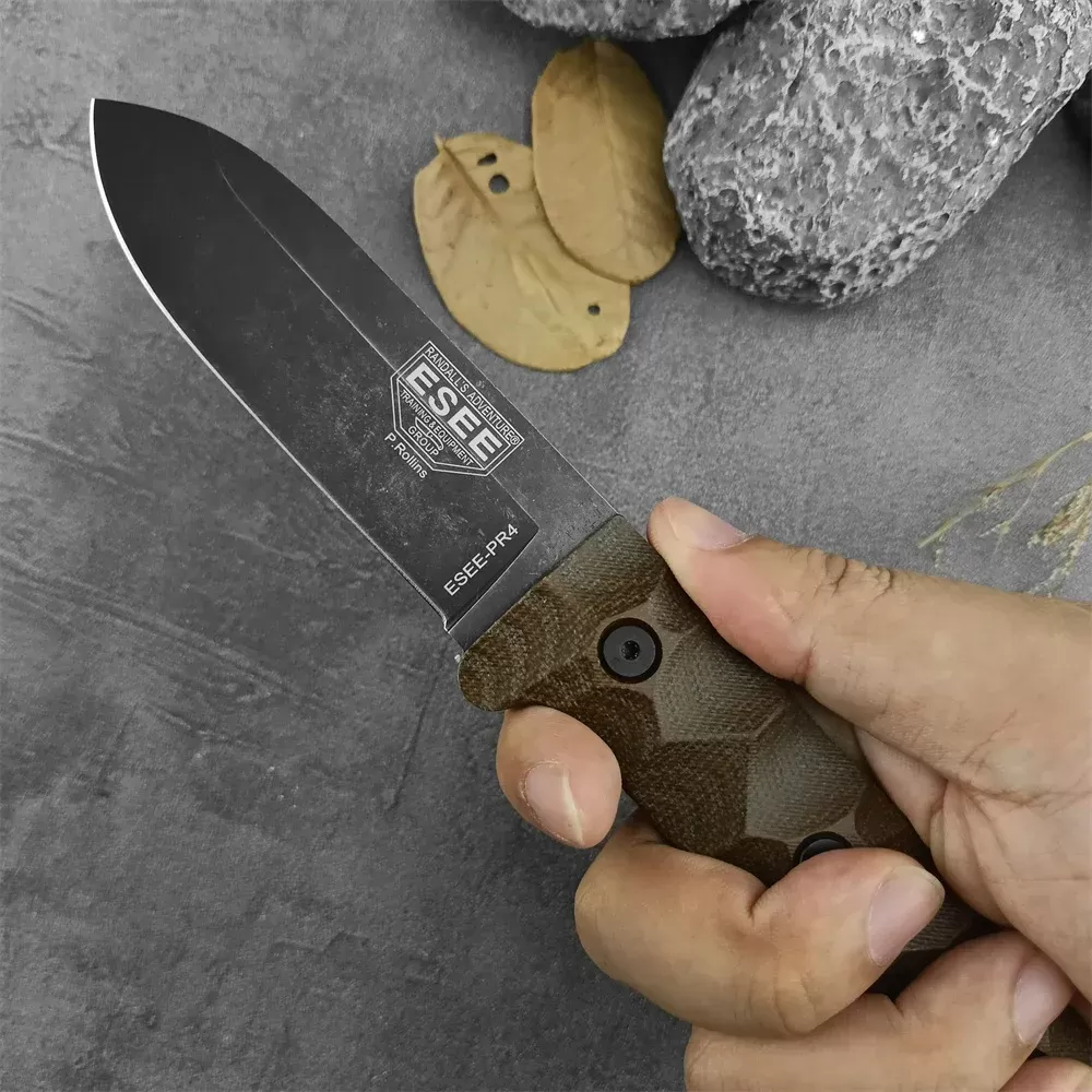 ESEE PR4 Durable Fixed Blade Survival Knife with Sheath Perfect for Bushcraft Outdoor and EDC Activities - תמונה 5