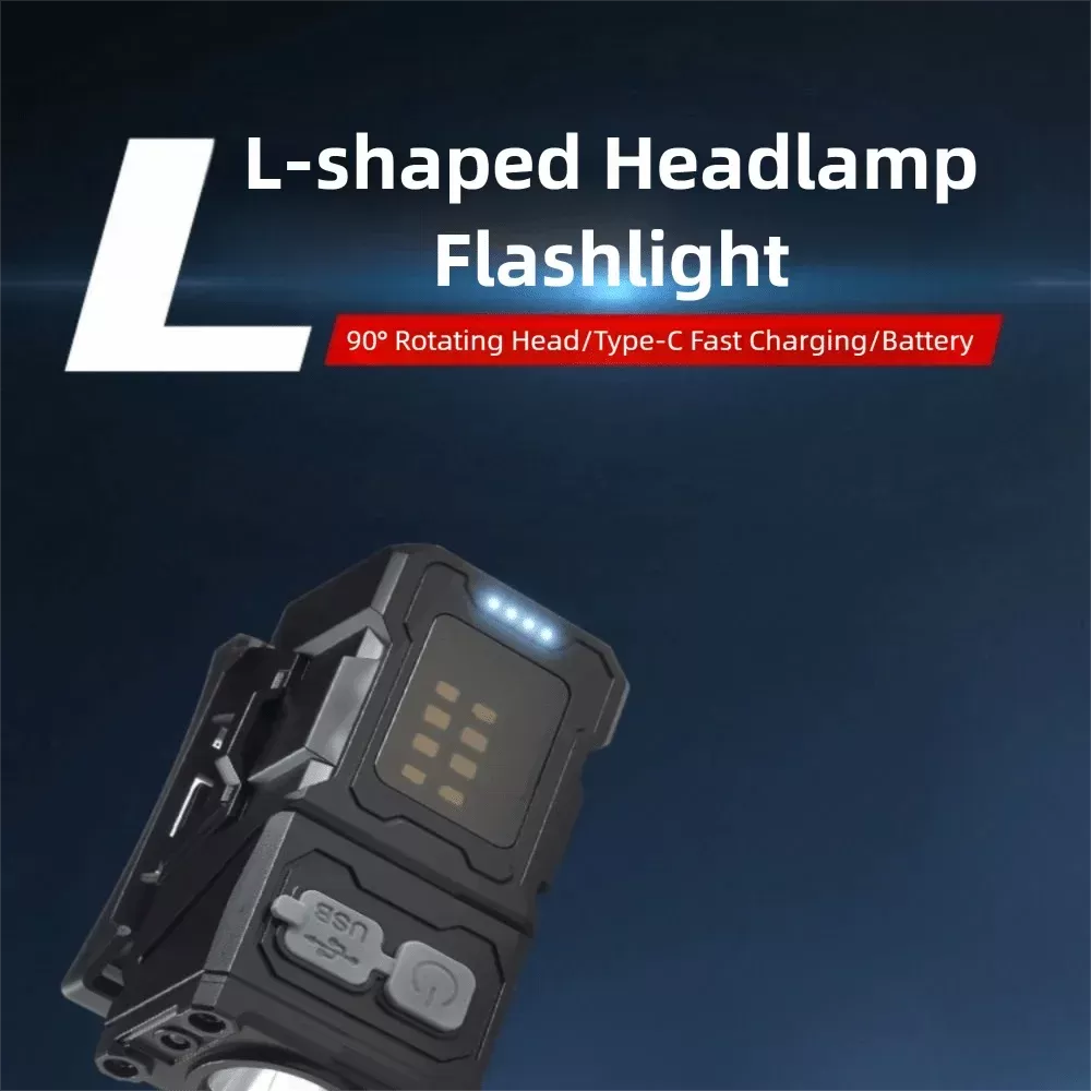 פנס ראש LED נטען עם 6 מצבי תאורה - תמונה 5