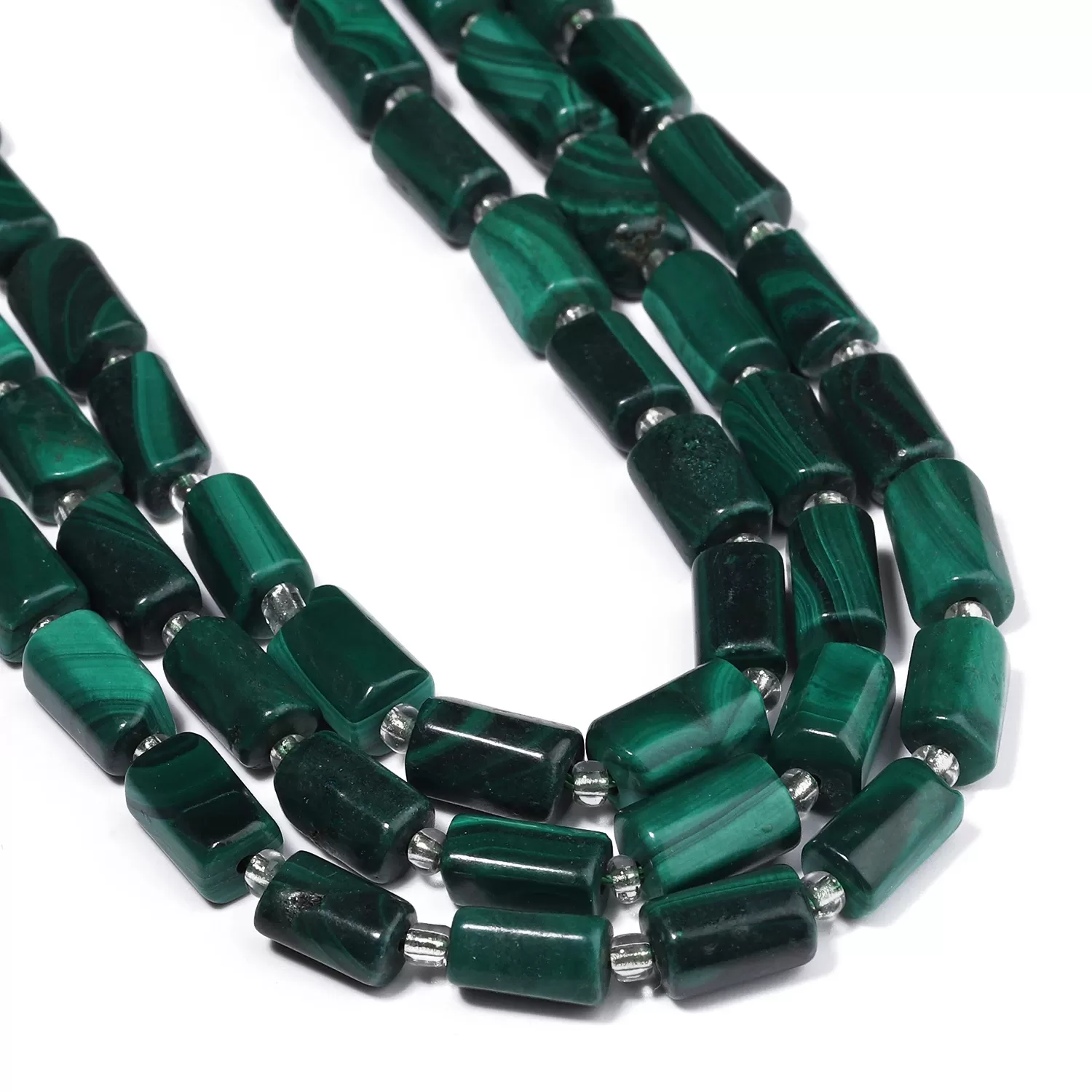 Wholesale Natural Malachite Gems Beads 8-11mm Irregular Cylinder Shape Beads for Jewelry Making Diy Bracelet Accessories - תמונה 3