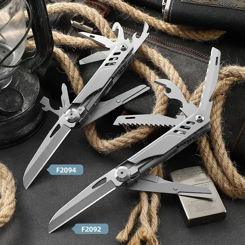 Multi Functional Small Knife EDC Outdoor Tool Portable Pocket Knife Camping Scissors Saw Survival Sharp Portable Folding Knife - תמונה 2