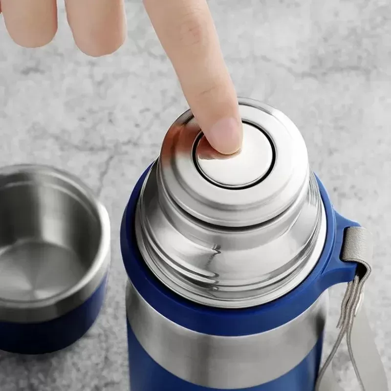 בקבוק תרמוס מבודד מפלדת אל חלד - 500ml/1000ml - תמונה 3