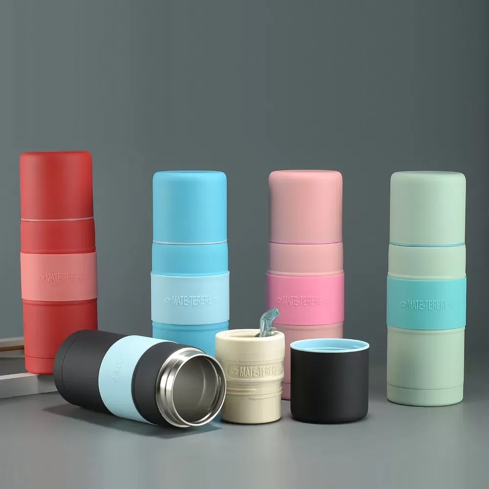 Stainless Steel Yerba Mate Tea Cup 700/500ml with Filter Straw Insulated Bottle Leak-proof Dropr-proof Vacuum Flask Outdoor - תמונה 3