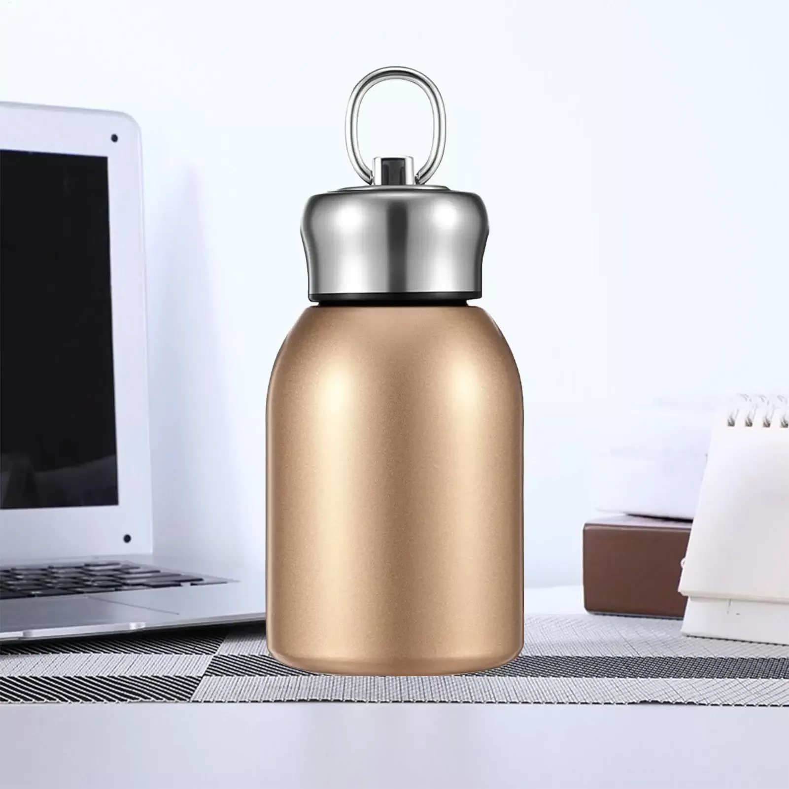 Mini Belly Cup Stainless Steel Thermos Cup Portable Carrying 300ml Vacuum Flask Insulated Hot Water Bottle for Travel Outdoor - תמונה 4