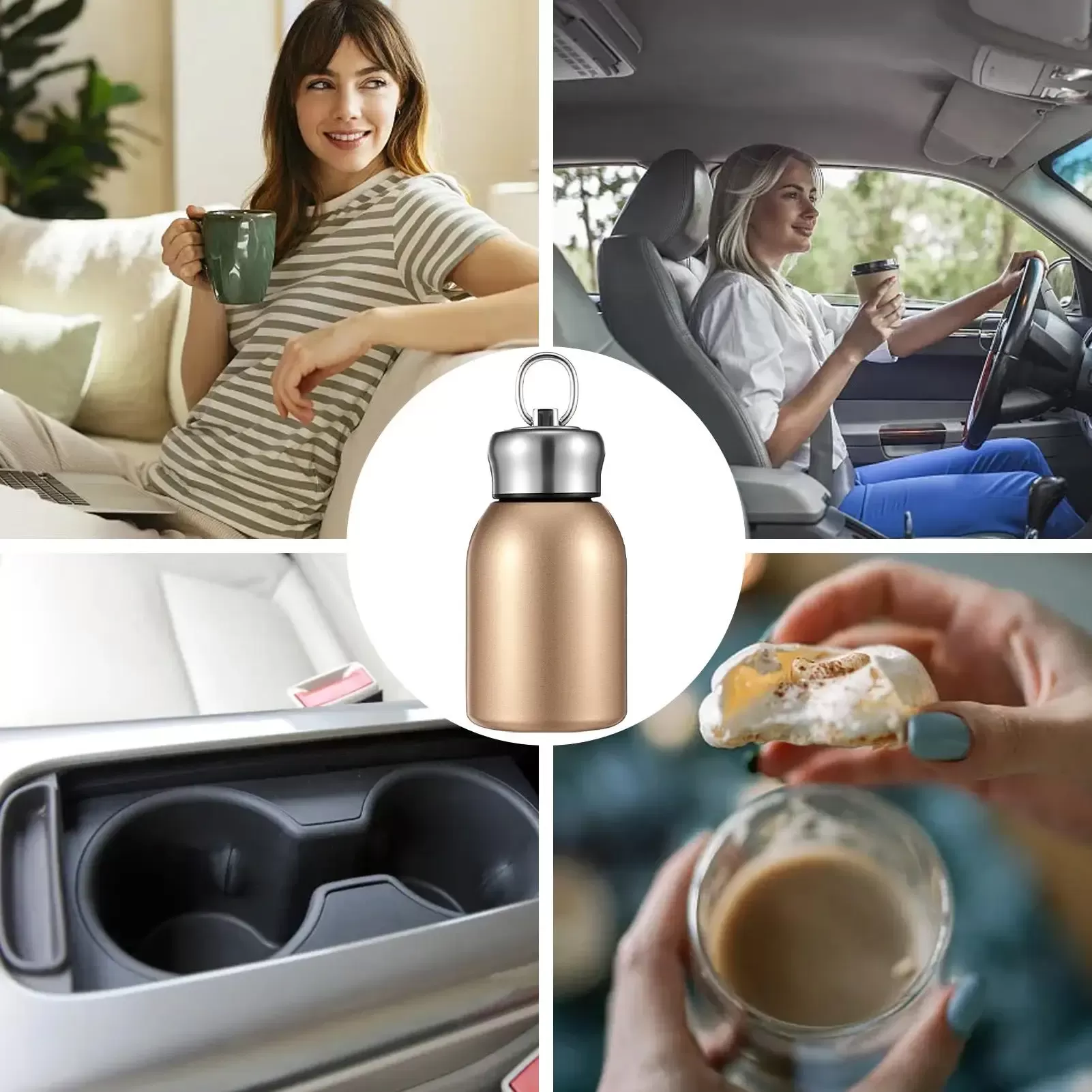 Insulated Water Bottle Non-Slip Vacuum Cup Leak-Proof Bottle for Kids Boy Girl Travel School Sports Outdoor Camping Hiking - תמונה 5