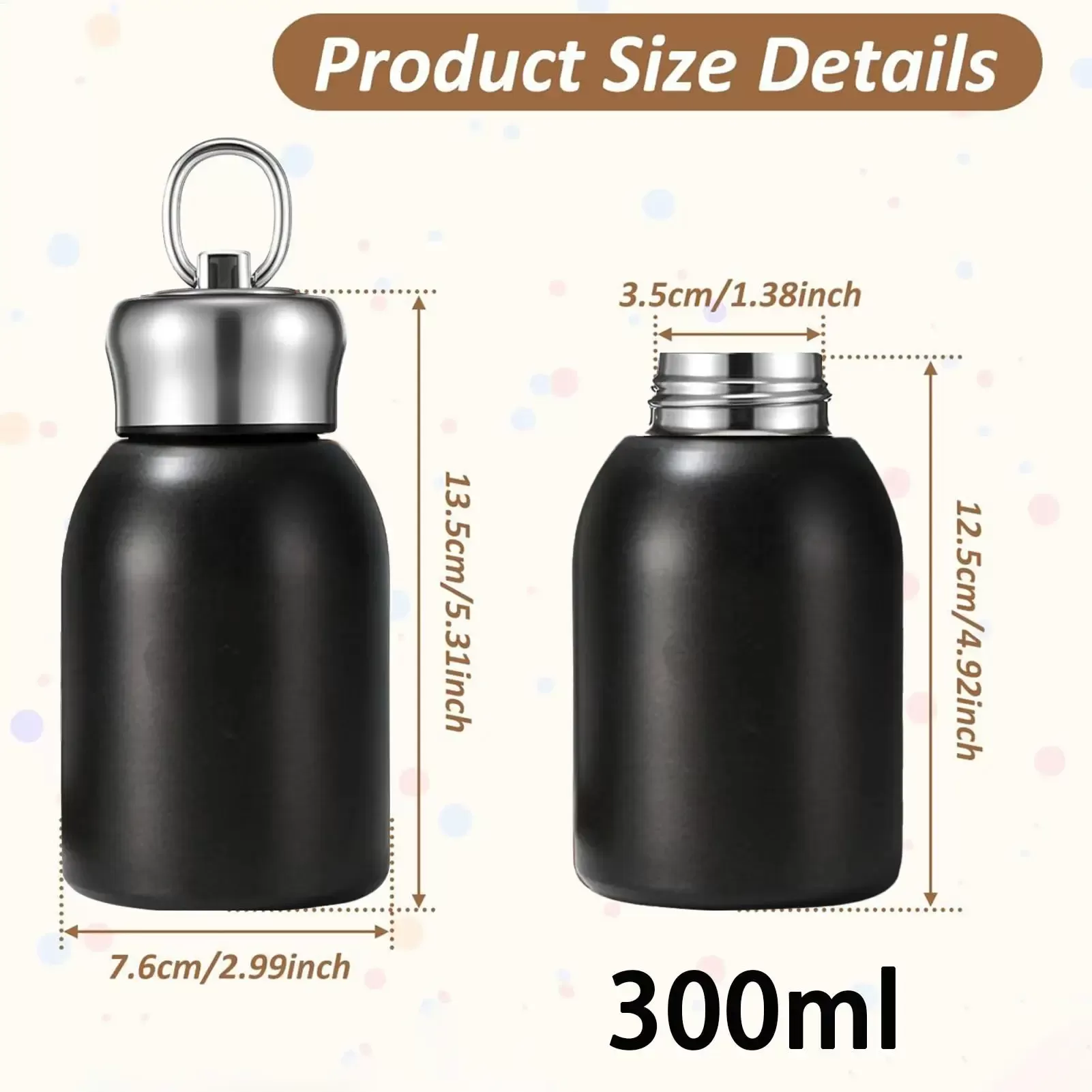 Insulated Water Bottle Non-Slip Vacuum Cup Leak-Proof Bottle for Kids Boy Girl Travel School Sports Outdoor Camping Hiking - תמונה 6