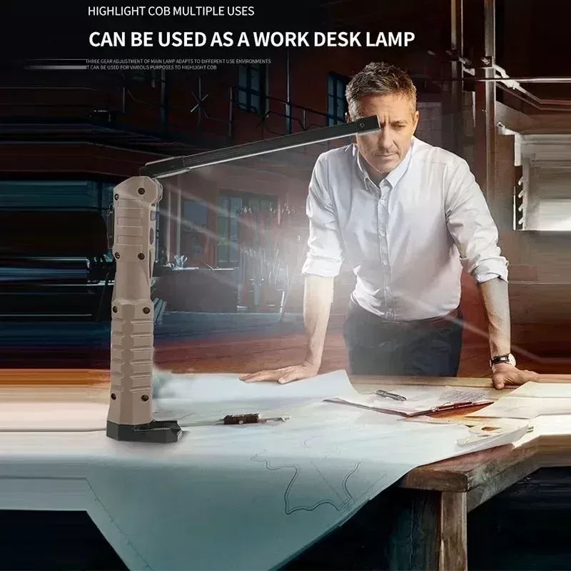 פנס LED מתקפל עם סוללה - תאורה ניידת - תמונה 6