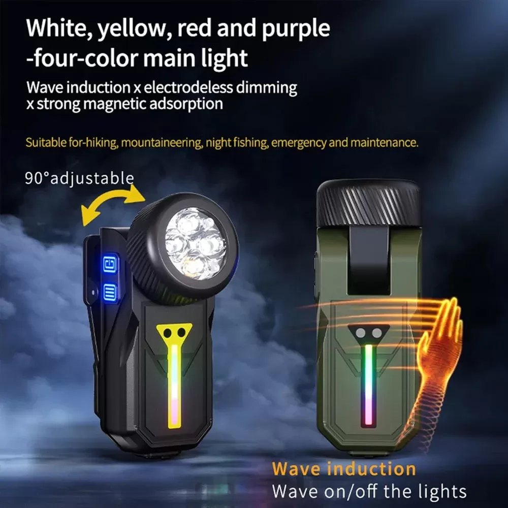 פנס טקטי RGB עם חיישן תנועה - תמונה 3