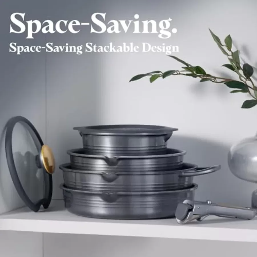 סט סירים ומחבתות טיטניום 17 חלקים - תמונה 5