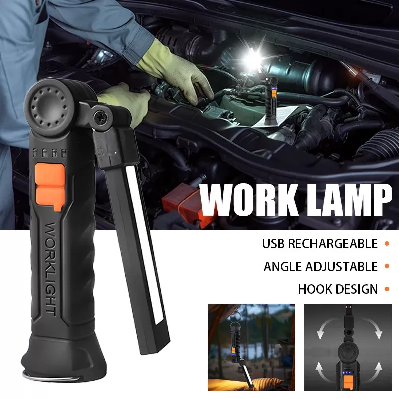 פנס COB LED נייד עם טעינה USB